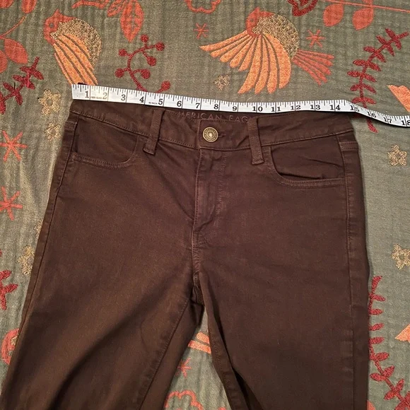 AE size 8 Long. Black knee hole jegging. - Picture 6 of 7